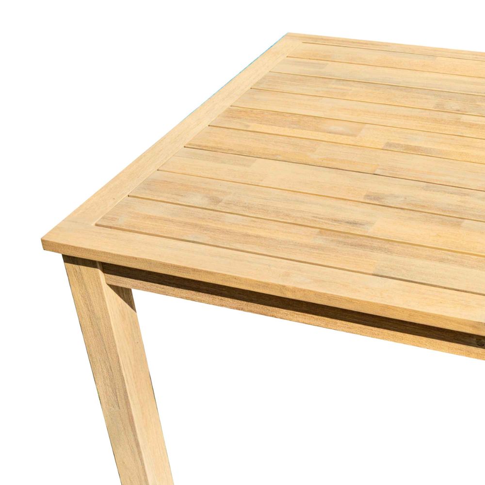 Wooden table with a white background