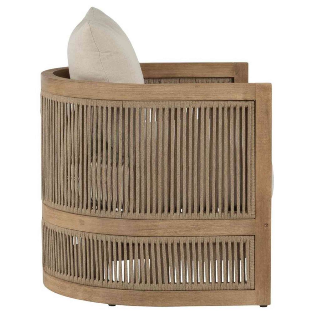 Wooden crib with a textured finish on a white background