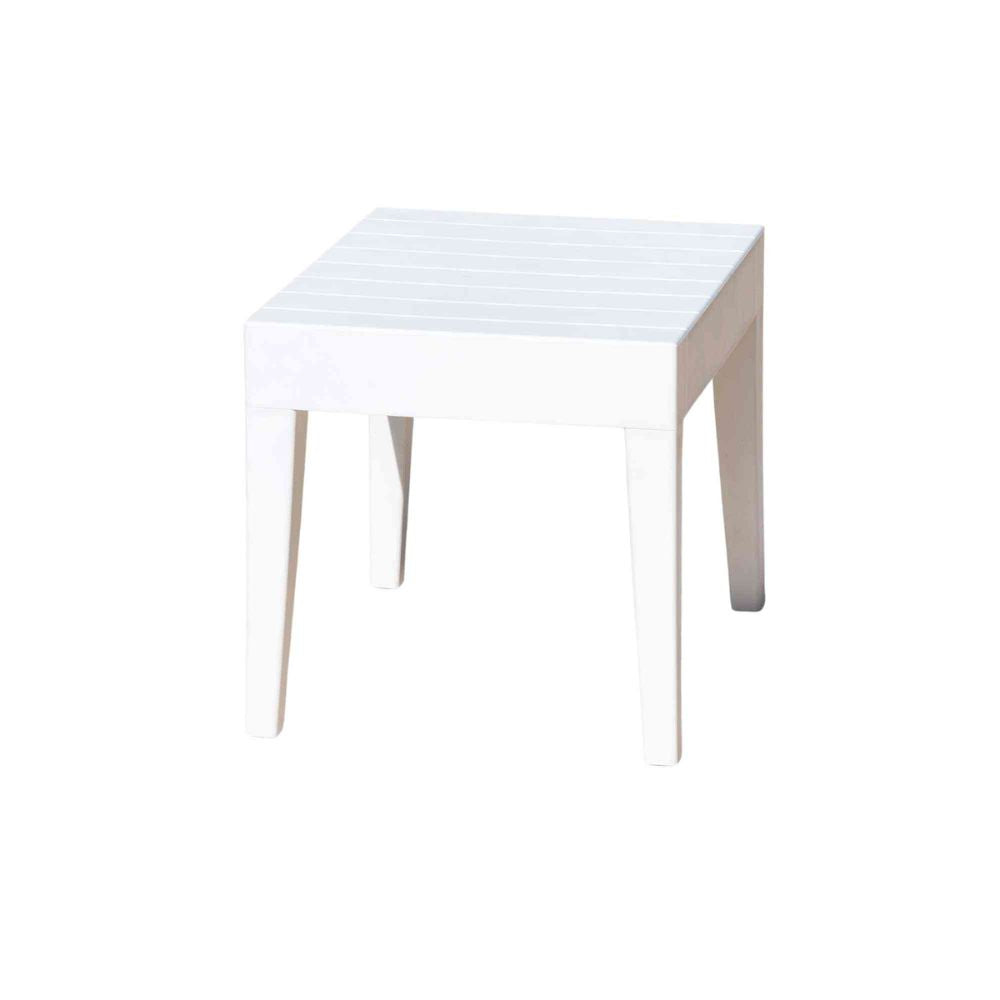 Small white table on a white background