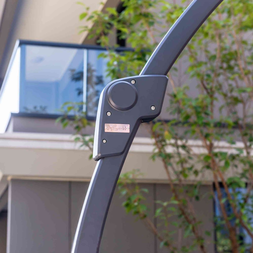 Close-up of a car wiper blade with a blurred background