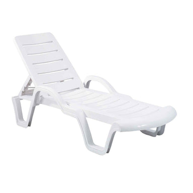 White lounge chair on a white background