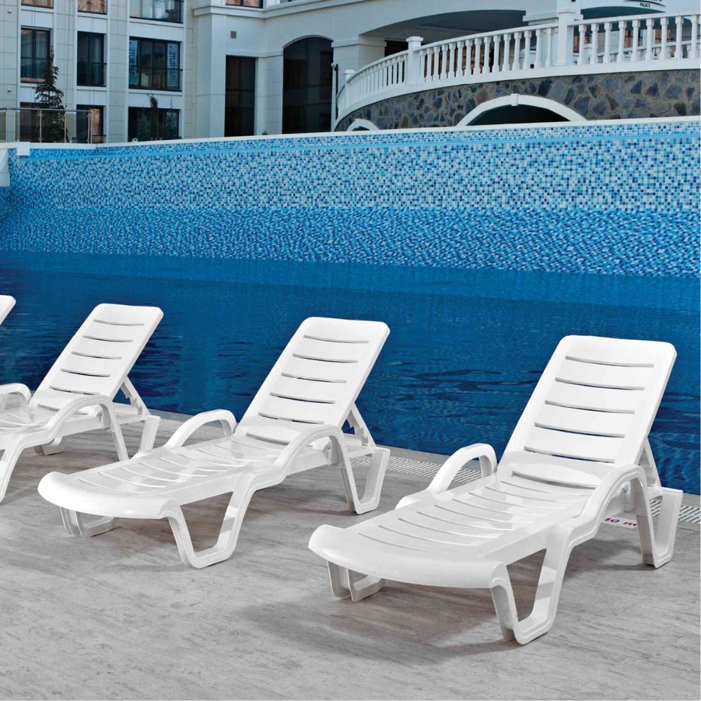 Lara Set of 2 Stackable Chaise Lounge