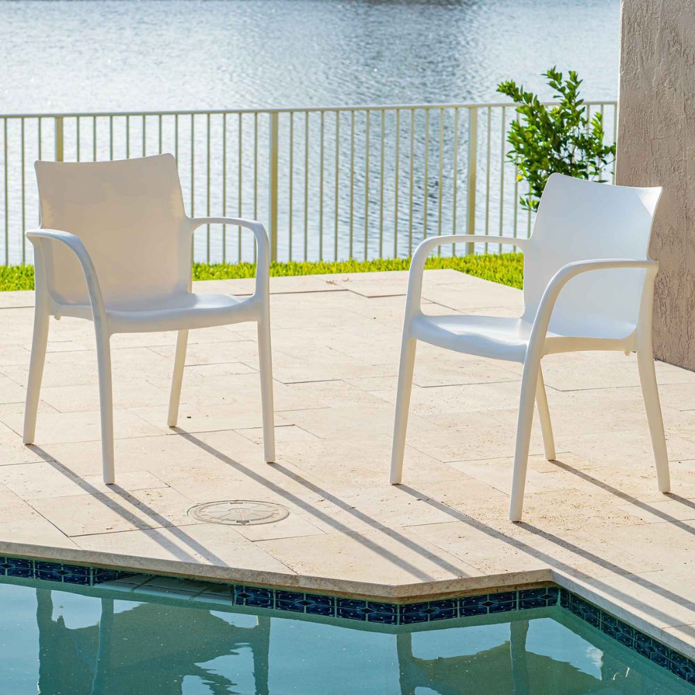 Pedro Set of 2 Stackable Armchair