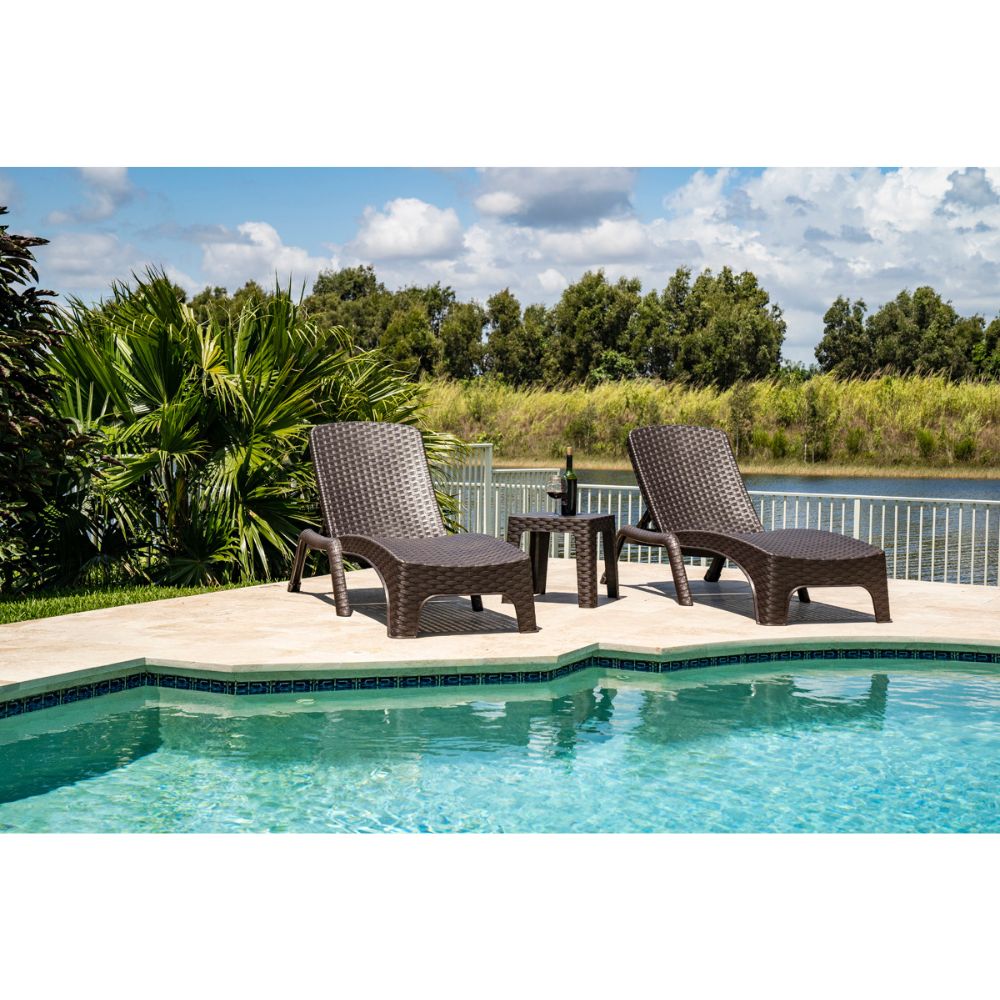 Roma 3-Piece Chaise Lounger Set