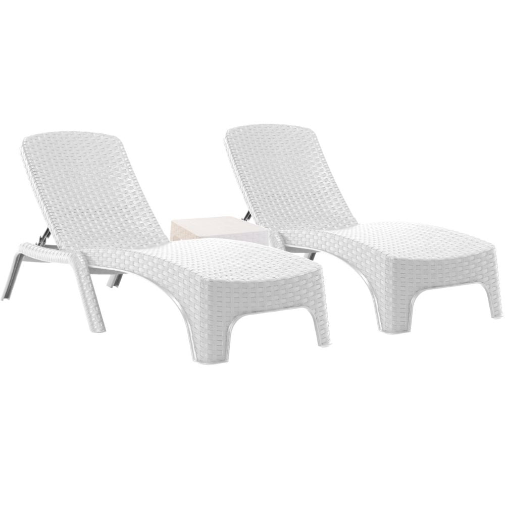 Roma 3-Piece Chaise Lounger Set