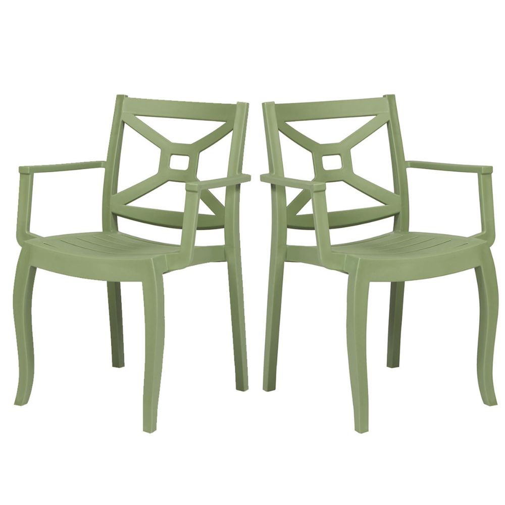 Zeus Set of 2 Stackable Armchair