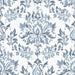 Decorative pattern with blue and gray design on a white background